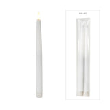Pure Christmas LED Heaven Battery Tapers White Set of 2 – elegant flameless taper candles with LED light and realistic wax finish.