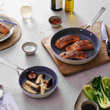 Pyrolux Nexgen 2 piece frypan set in ivory including 20cm and 28cm pans