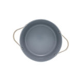 Pyrolux Nexgen casserole dish in ivory with glass lid and stainless steel handles
