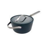 Blue Pyrolux Nexgen saucepan with glass lid and stainless steel handles