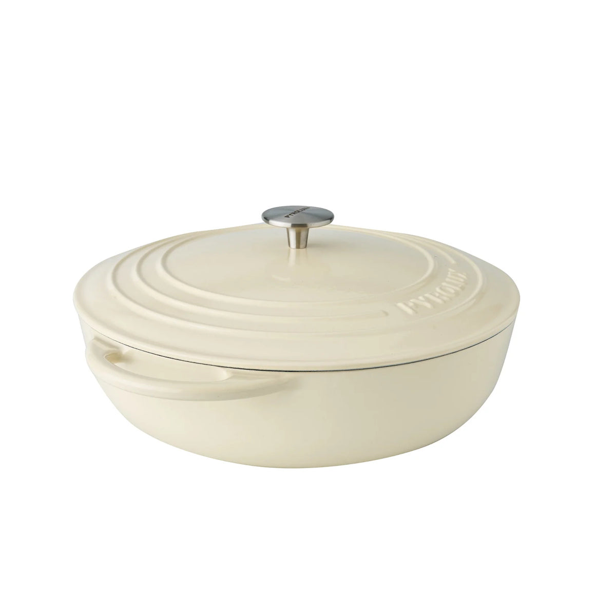 Pyrolux Pyrochef Chef's Pan Meringue 30cm – with matching cream lid and silver knob