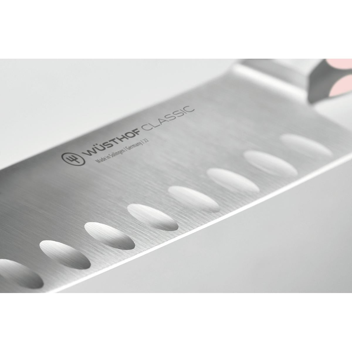 Wusthof Classic Colour Pink Himalayan Salt Santoku Knife 17cm