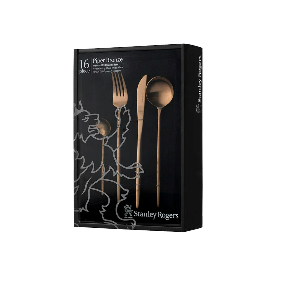 Stanley Rogers Piper Bronze 16 Piece Cutlery Set