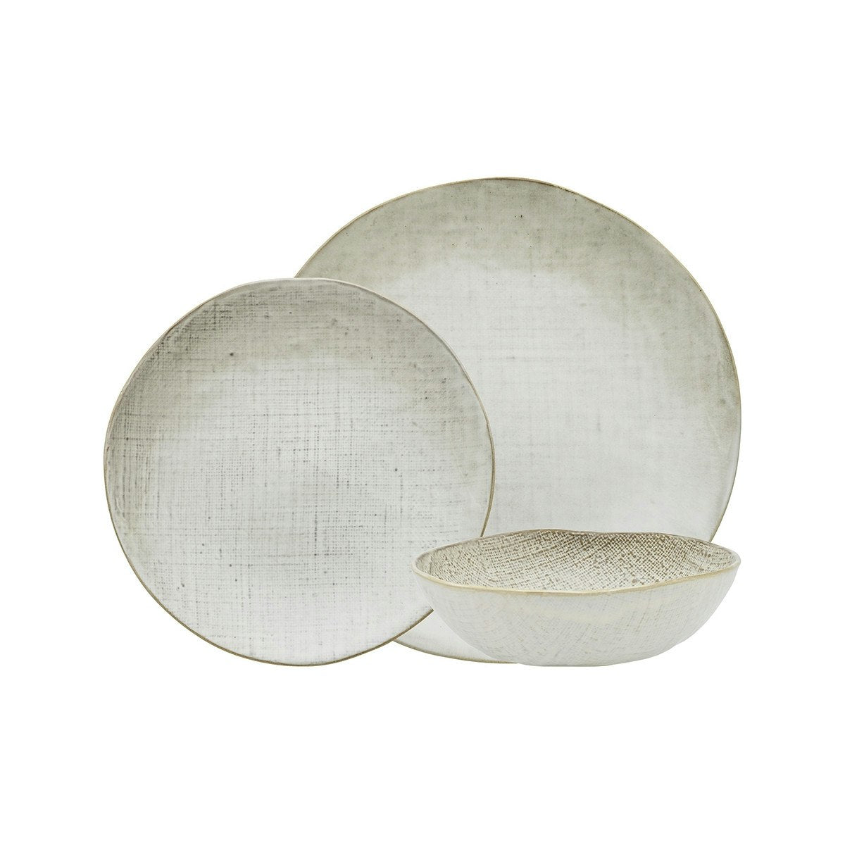 Ecology Linen Dinner Set 12 Piece Birch