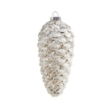 RAZ Glitter Pinecone Ornament White 14.5cm | Minimax