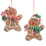RAZ Sugared Gingerbread Man Ornament Assorted 10cm (price per item)