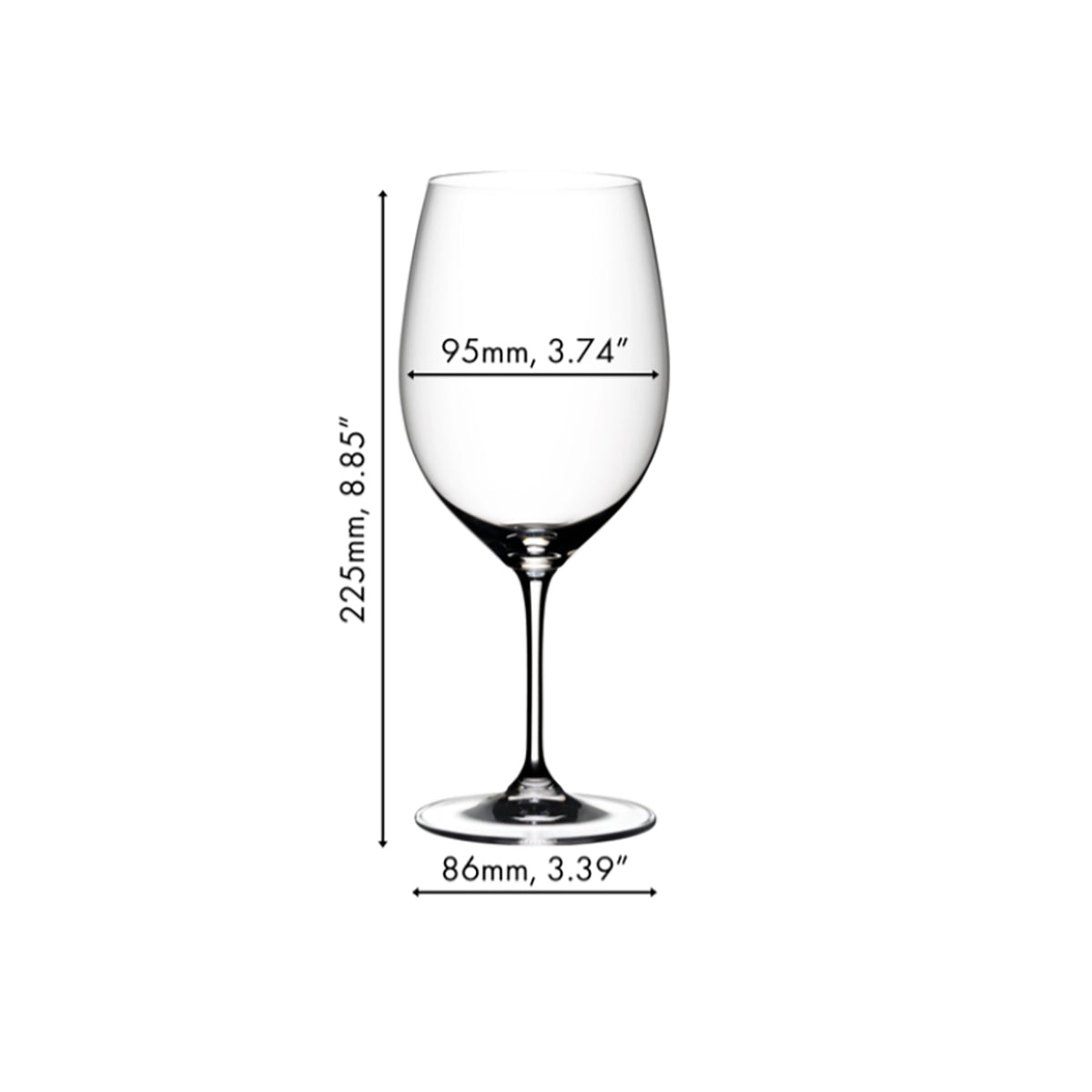 RIEDEL Vinum Cabernet Sauvignon/Merlot 610mL (Set of 2) | Minimax