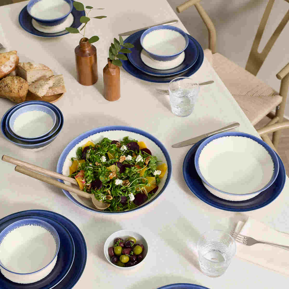 Royal Doulton 1815 Pacific Dinner Set Blue 16 pc | Minimax