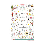 Red Tractor Design Wish You A Merry Christmas Tea Towel | Minimax