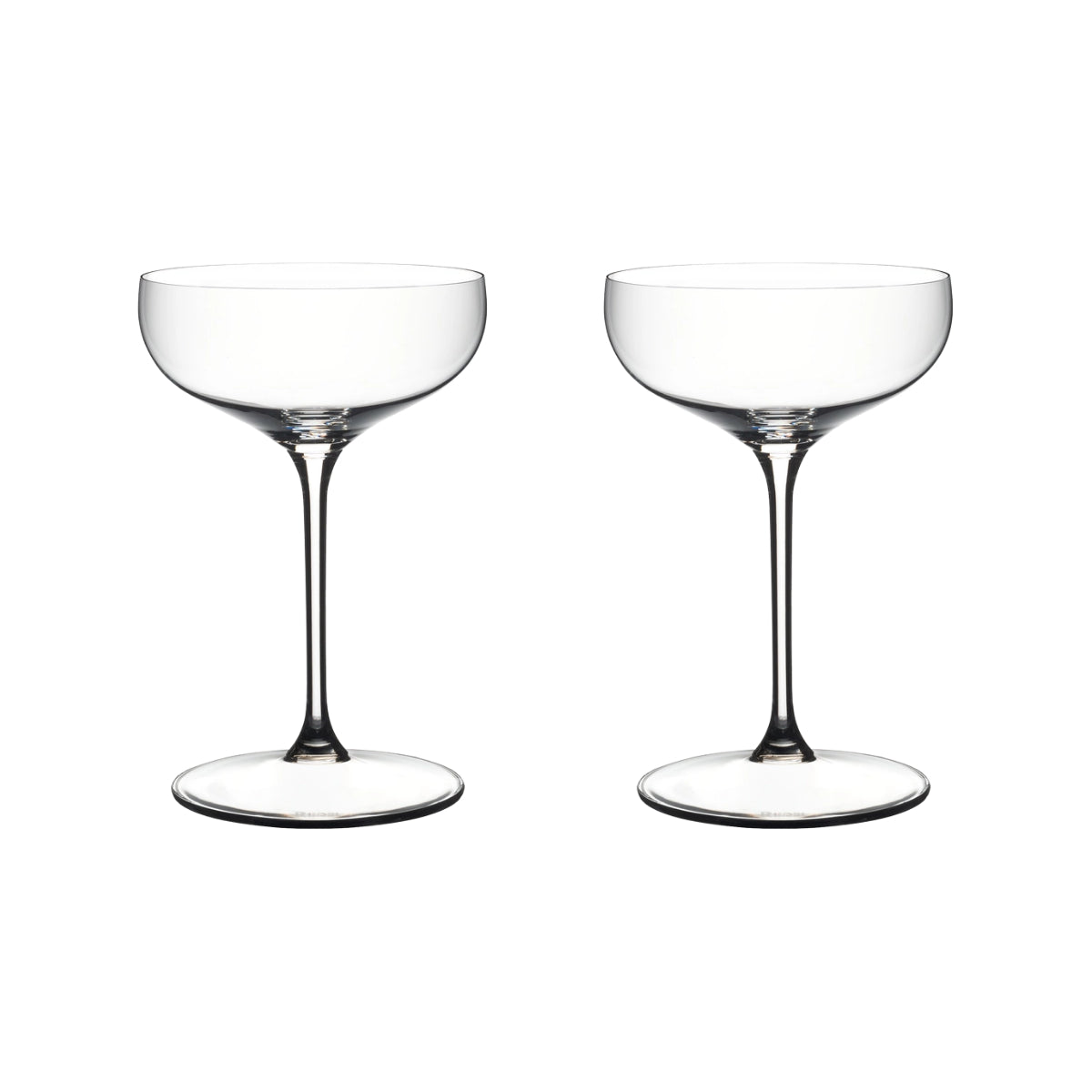 RIEDEL Grape@Riedel Coupe Cocktail Glass Set of 2 – elegant crystal coupe glasses with wide shallow bowls and tall slender stems