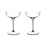 RIEDEL Grape@Riedel Coupe Cocktail Glass Set of 2 – elegant crystal coupe glasses with wide shallow bowls and tall slender stems