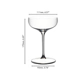 RIEDEL Grape@Riedel Coupe Cocktail Glass Set of 2 – elegant crystal coupe glasses with wide shallow bowls and tall slender stems