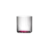 RIEDEL Happy O Optic tumbler set of 4, 330ml crystal glasses with coloured bases