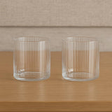 RIEDEL H20 Optic All Purpose Tumbler 330ml (Set of 2) - Two clear glass tumblers on a wooden surface with a neutral background