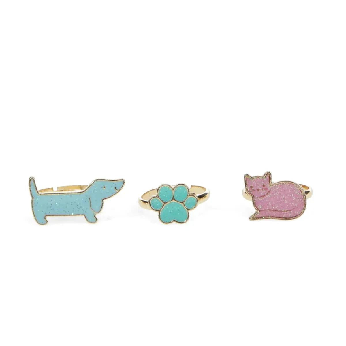 Rex London Dog & Cat Glitter Ring (Set of 3) | Minimax