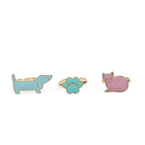 Rex London Dog & Cat Glitter Ring (Set of 3) | Minimax