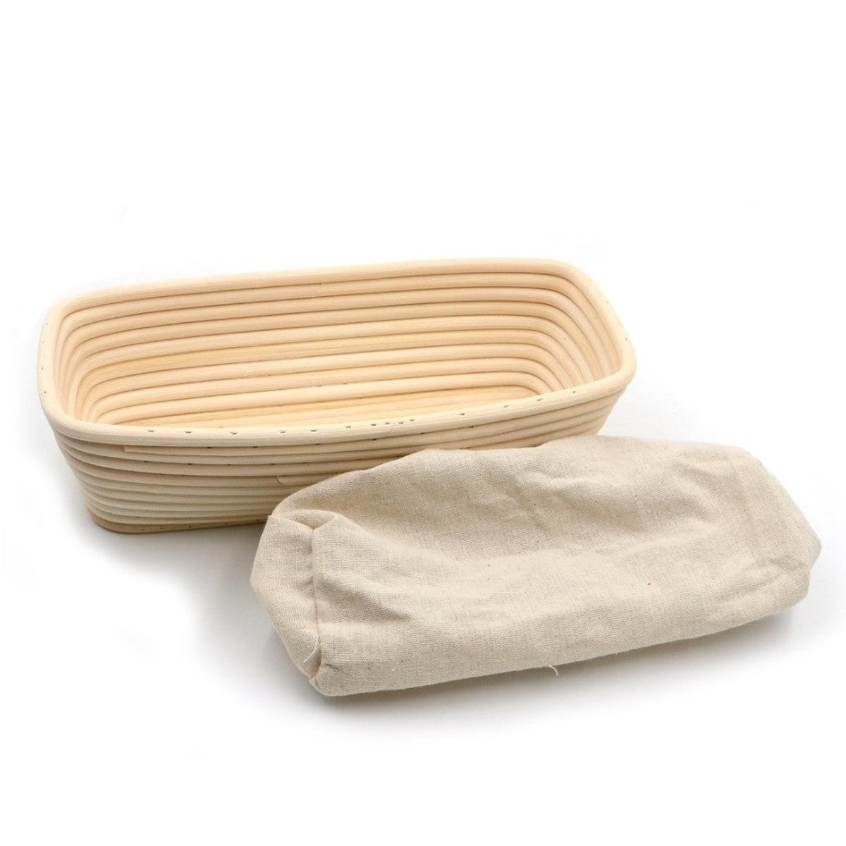Brunswick Bakers Rectangle Bread Banneton with Lining 26cm | Minimax