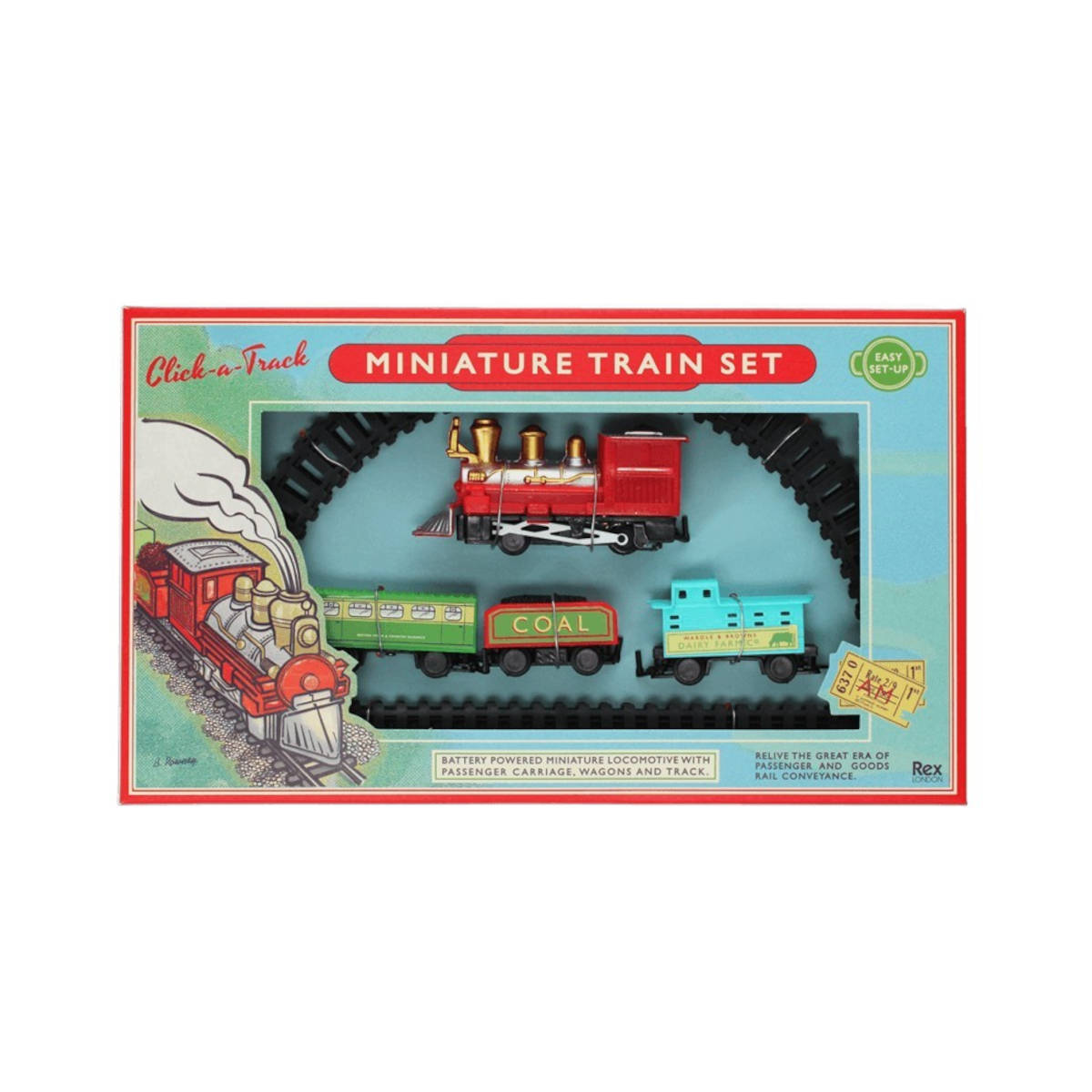Rex London Traditional Miniature Train Set | Minimax