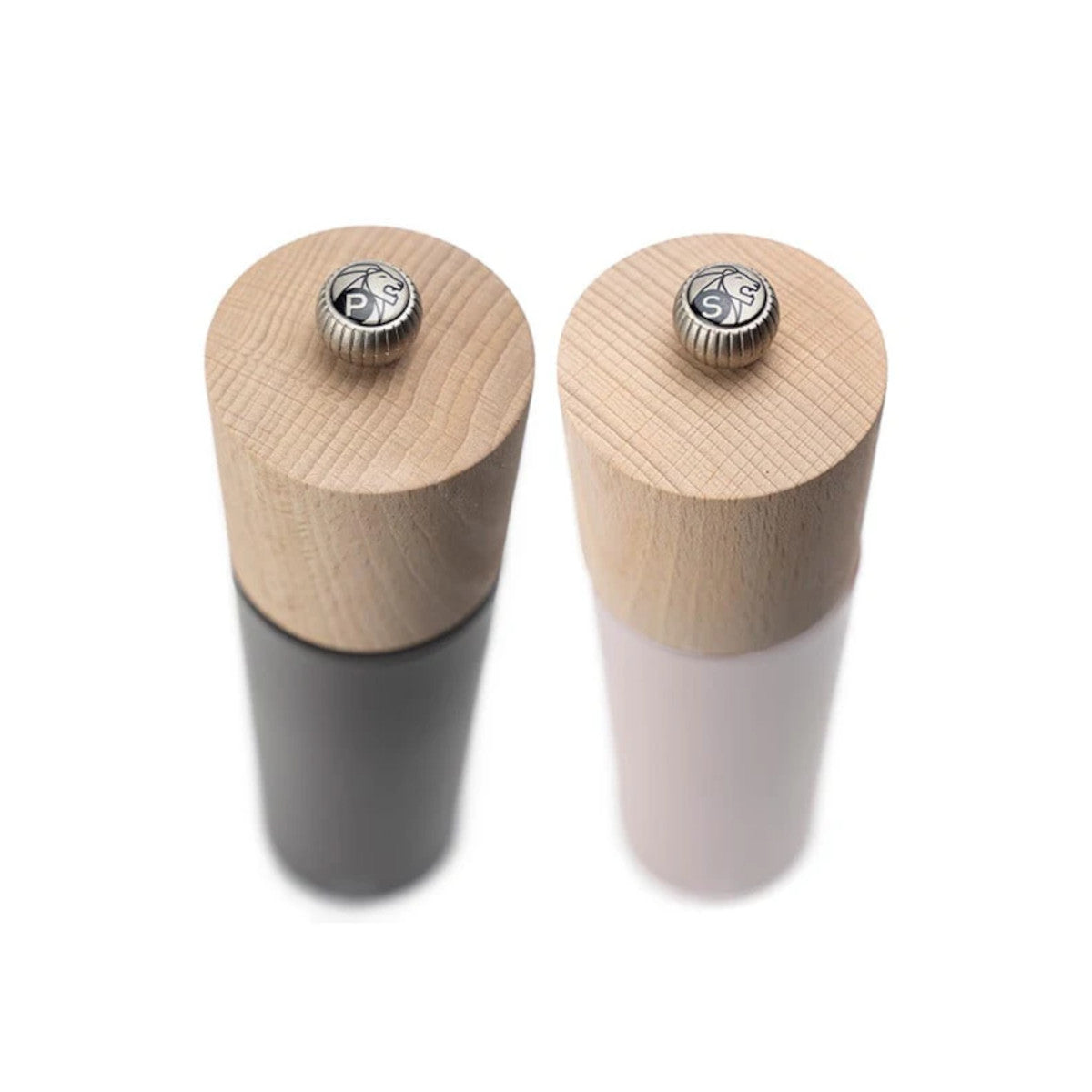 Peugeot Boreal Salt & Pepper Mill Pebble Grey/Petal Rose Set