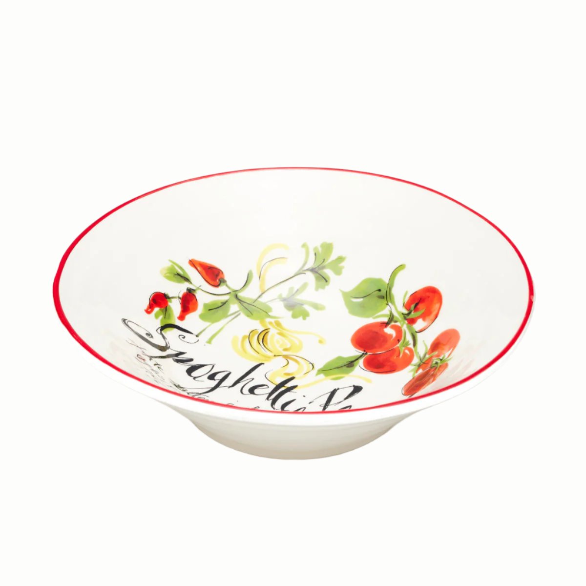 Ceramiche Cuore Pomodoro Spaghetti Serving Bowl 32cm