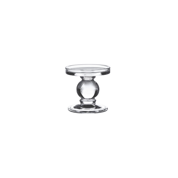 Jenson Glass Candle Holder Mini Clear 10x10x9.5cm | Minimax
