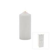 Pure Homewares Ellipse LED Church Candle White 7.5x20cm | Minimax