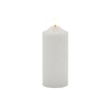 Pure Homewares Ellipse LED Church Candle White 7.5x20cm | Minimax