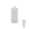 Pure Homewares Ellipse LED Church Candle White 7.5x20cm | Minimax