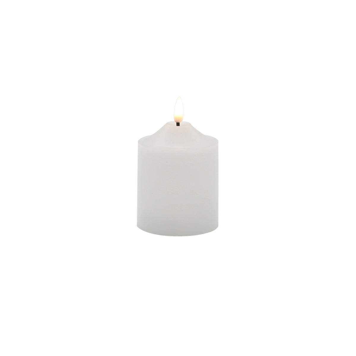 Pure Homeware Ellipse LED Church Candle White 7.5x12.5cm | Minimax