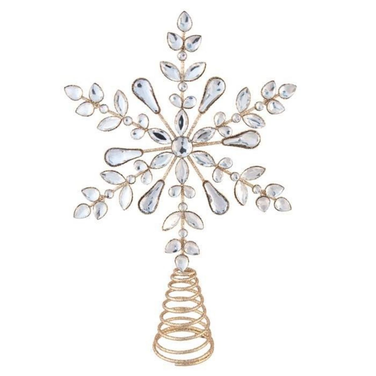 Swing Gifts Jewelled Star Tree Topper Champagne
