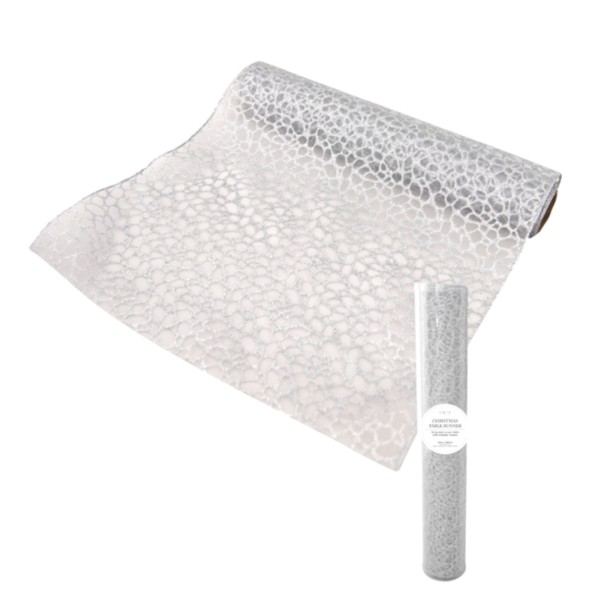 Swing Gifts Patterned Table Runner Silver 35x200cm | Minimax