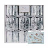 Pure Christmas Platinum Tree Cracker White/Silver 36cm (Set of 6) | Minimax