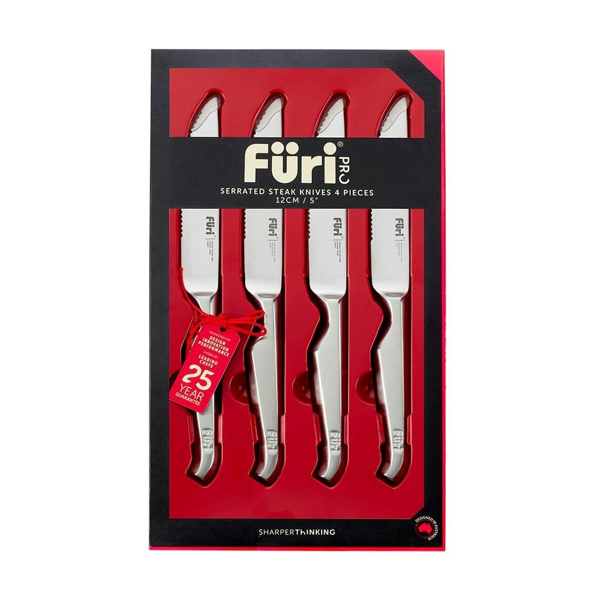Furi Serrated Steak Knives Set 4 Piece