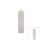 Swing Gifts LED Ellipse Narrow Pillar Candle White 5 x 20cm
