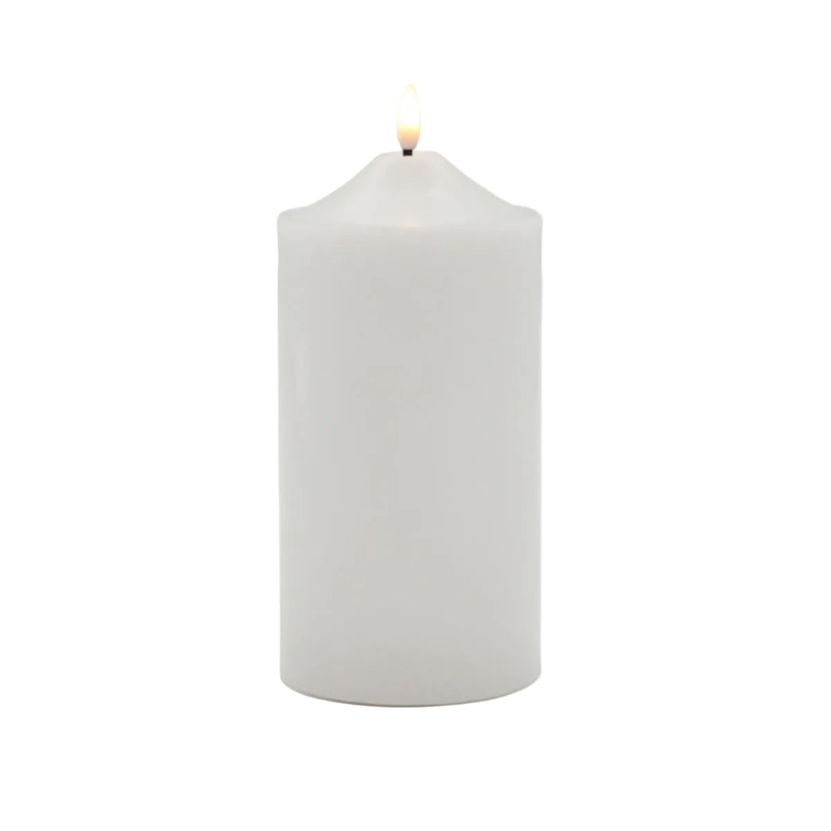 Swing Gifts Ellipse LED Church Flameless Candle White 10 x 22.5cm | Minimax
