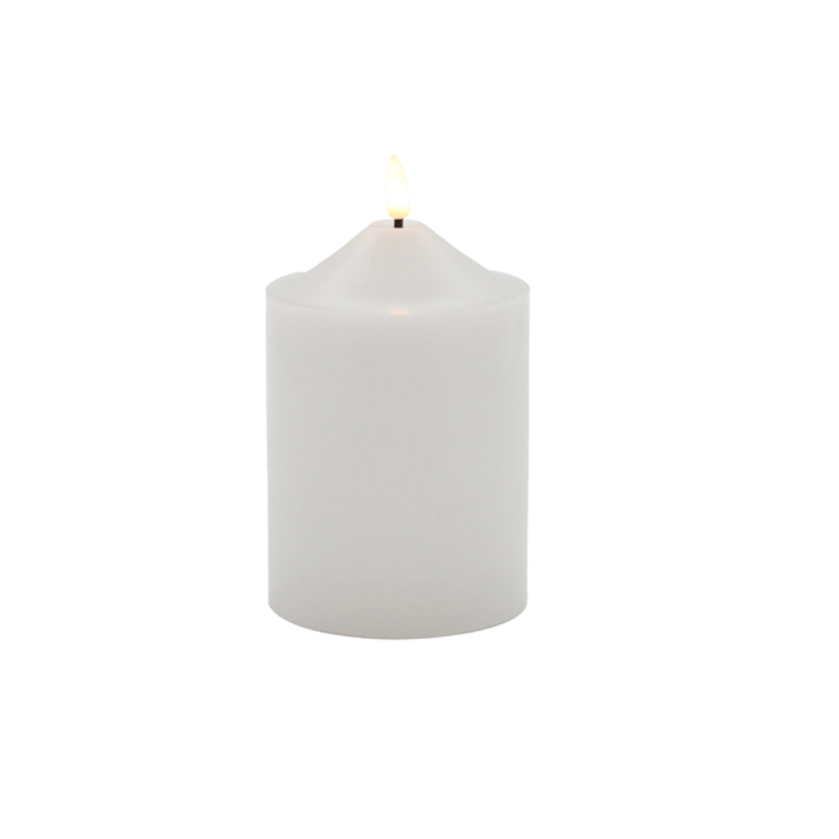 Swing Gifts Ellipse LED Church Flameless Candle White 10 x 17.5cm | Minimax