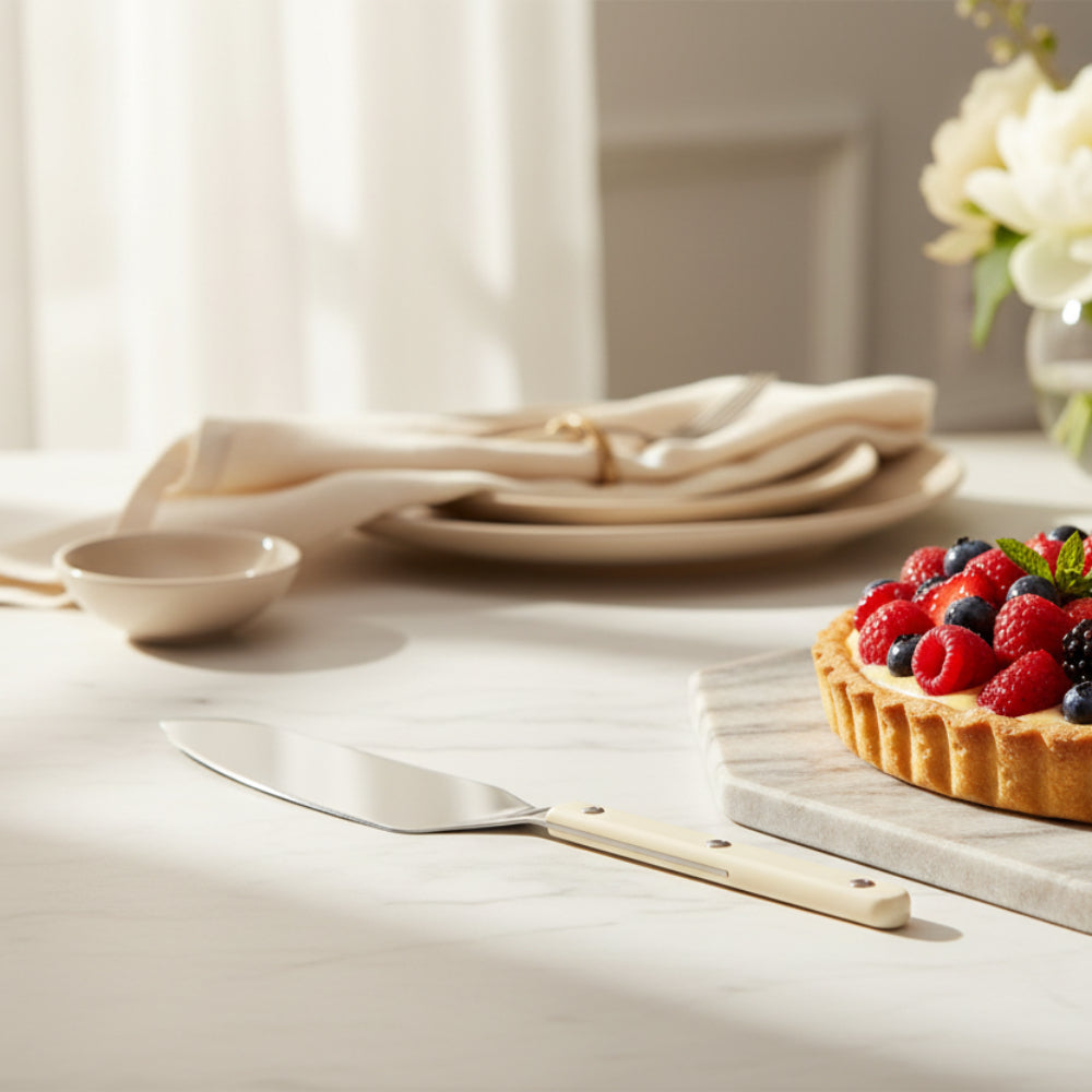 Sabre Bistrot Shiny Solid Tart Slicer Ivory 25cm | Minimax
