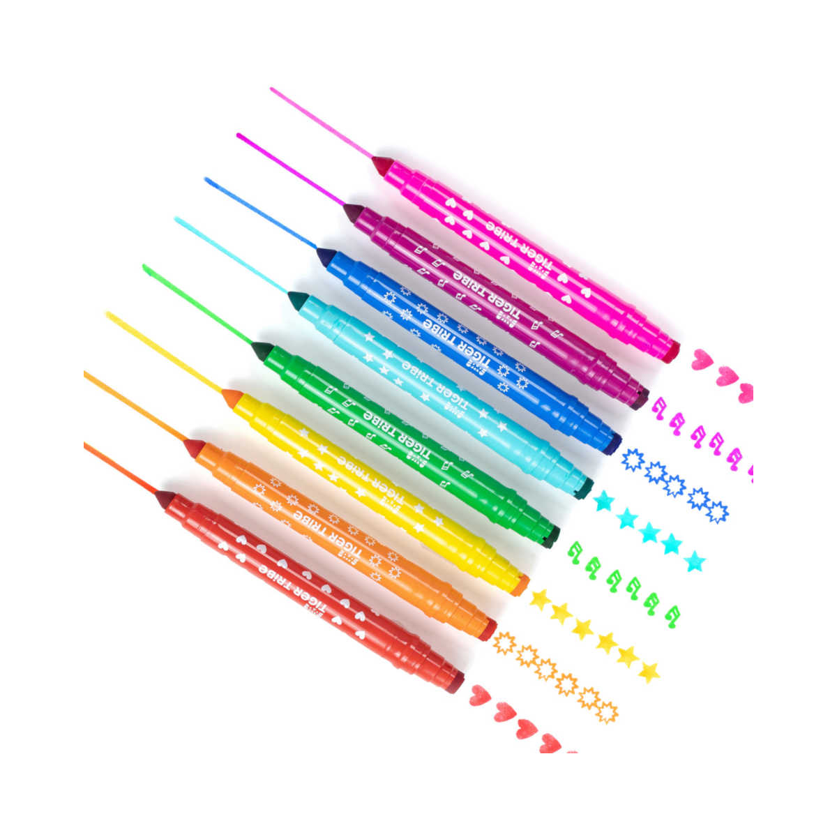 Tiger Tribe Dual Tip Stamp Markers (Set of 8) | Minimax
