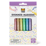 Tiger Tribe Shimmer Markers Pack of 6 | Minimax