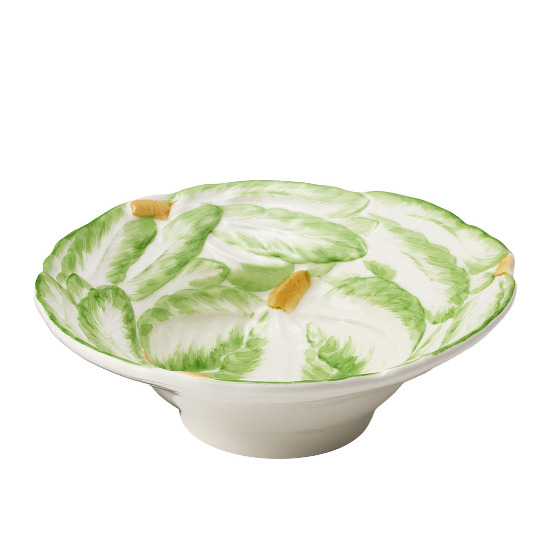 La Ceramica Radicchio Round Bowl Green 25x8.5cm