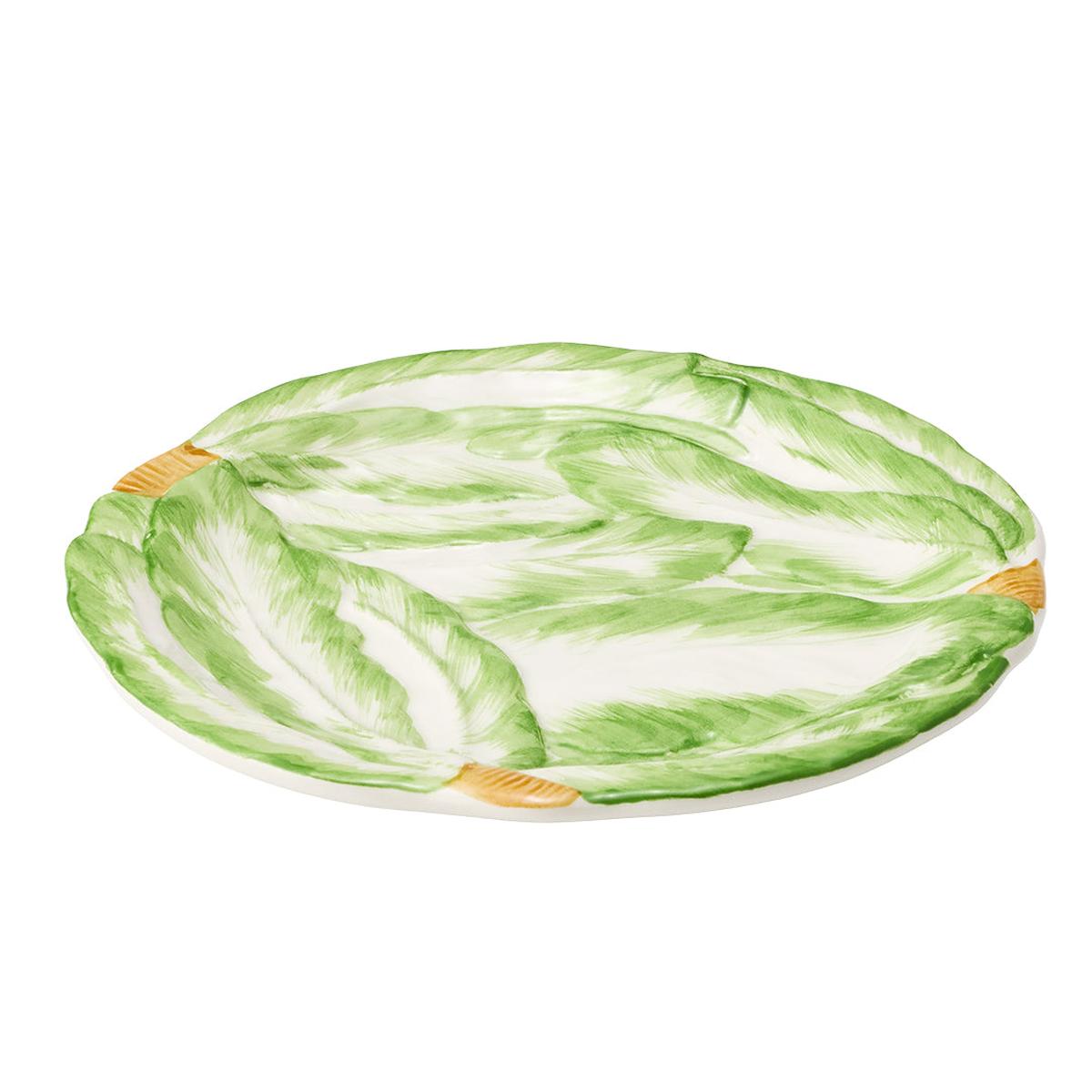La Ceramica Radicchio Salad Round Plate Green 21cm