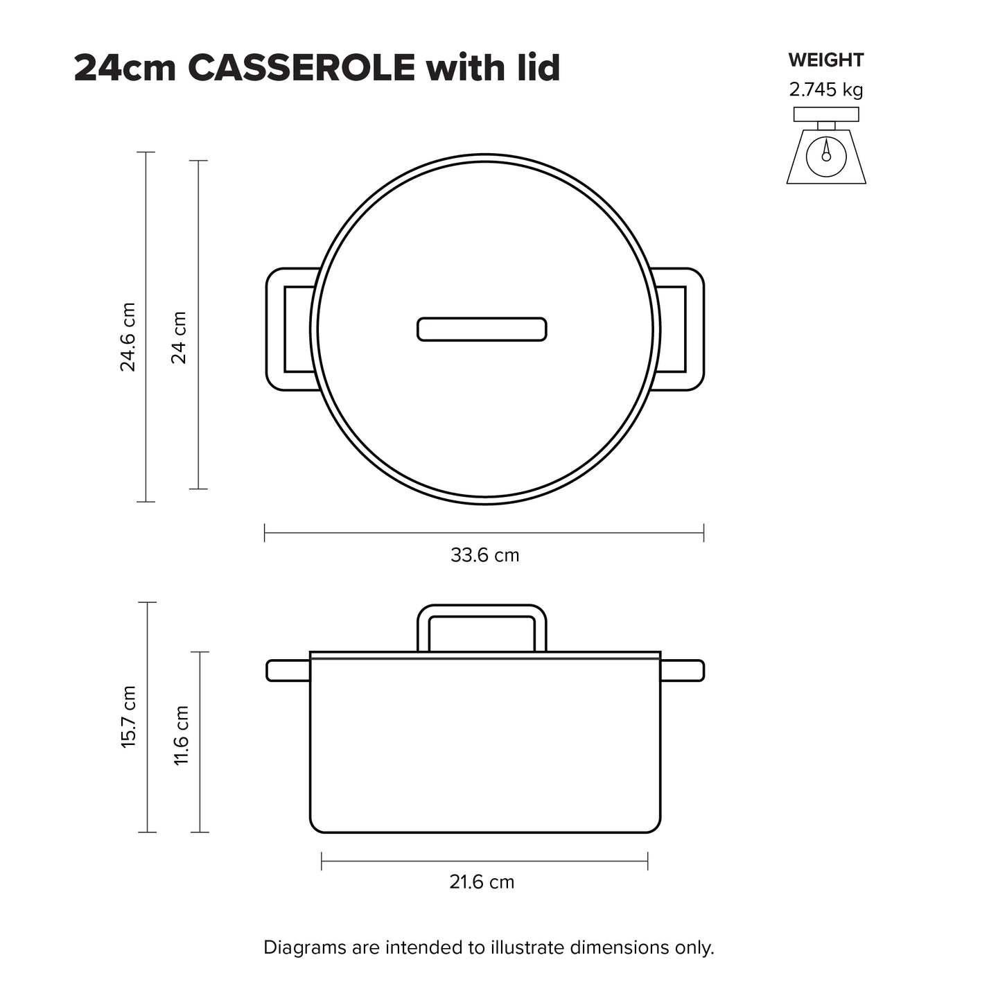 Scanpan Elektra Dutch Oven 24cm (4.8L) | Minimax