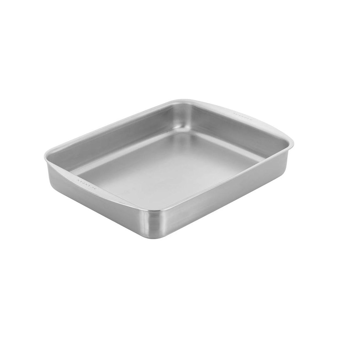 Scanpan Elektra large stainless steel roasting pan 39 x 31cm deep oven roaster