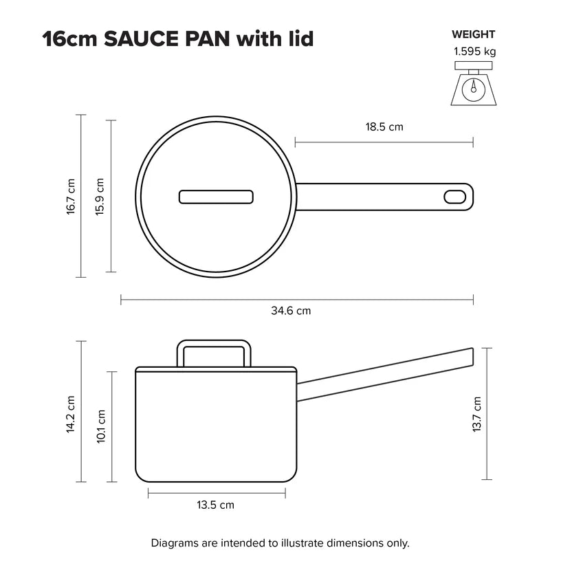 Scanpan Elektra Saucepan Set 3 Piece | Minimax