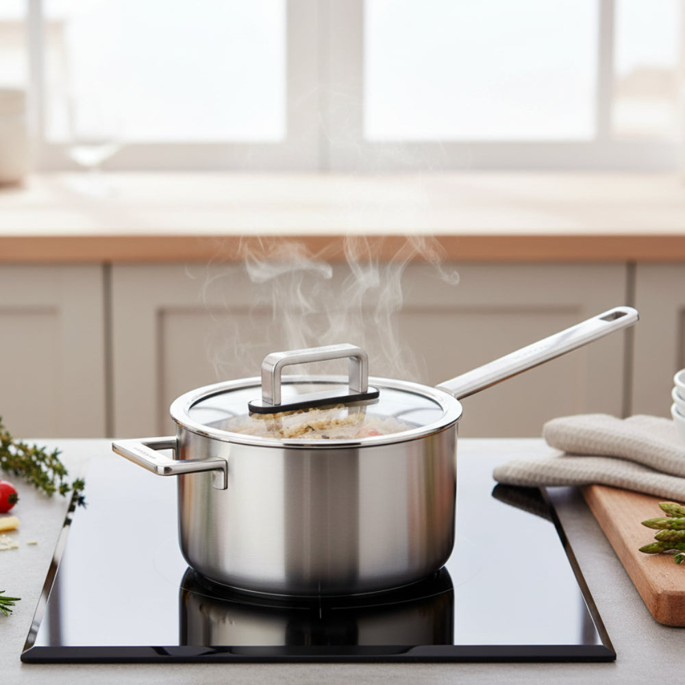 Scanpan Elektra Saucepan with Helper Handle 20cm | Minimax