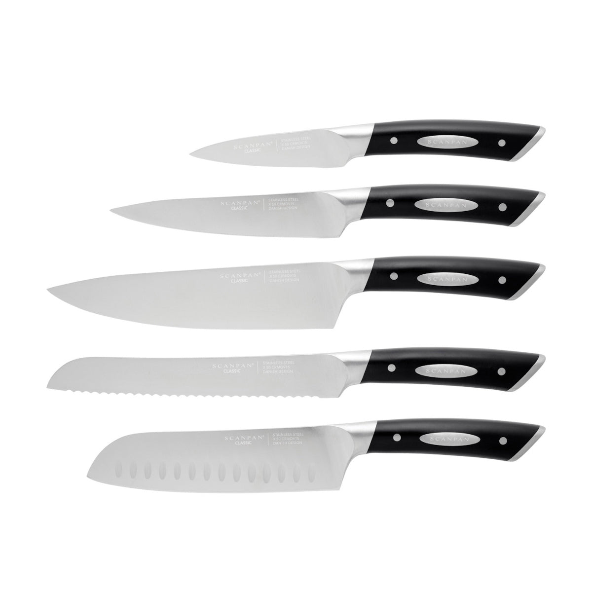 Scanpan Kalo Knife Block Ash Set 6 Piece | Minimax