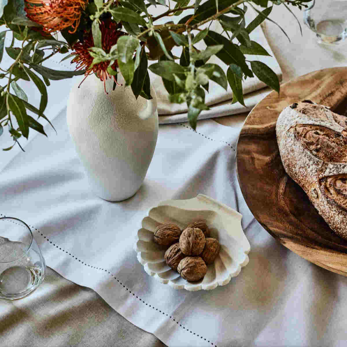 Madras Link Jetty Table Cloth Oatmeal 180 x 280cm | Minimax