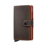 Secrid Mini Wallet Matte Truffle & Orange | Minimax