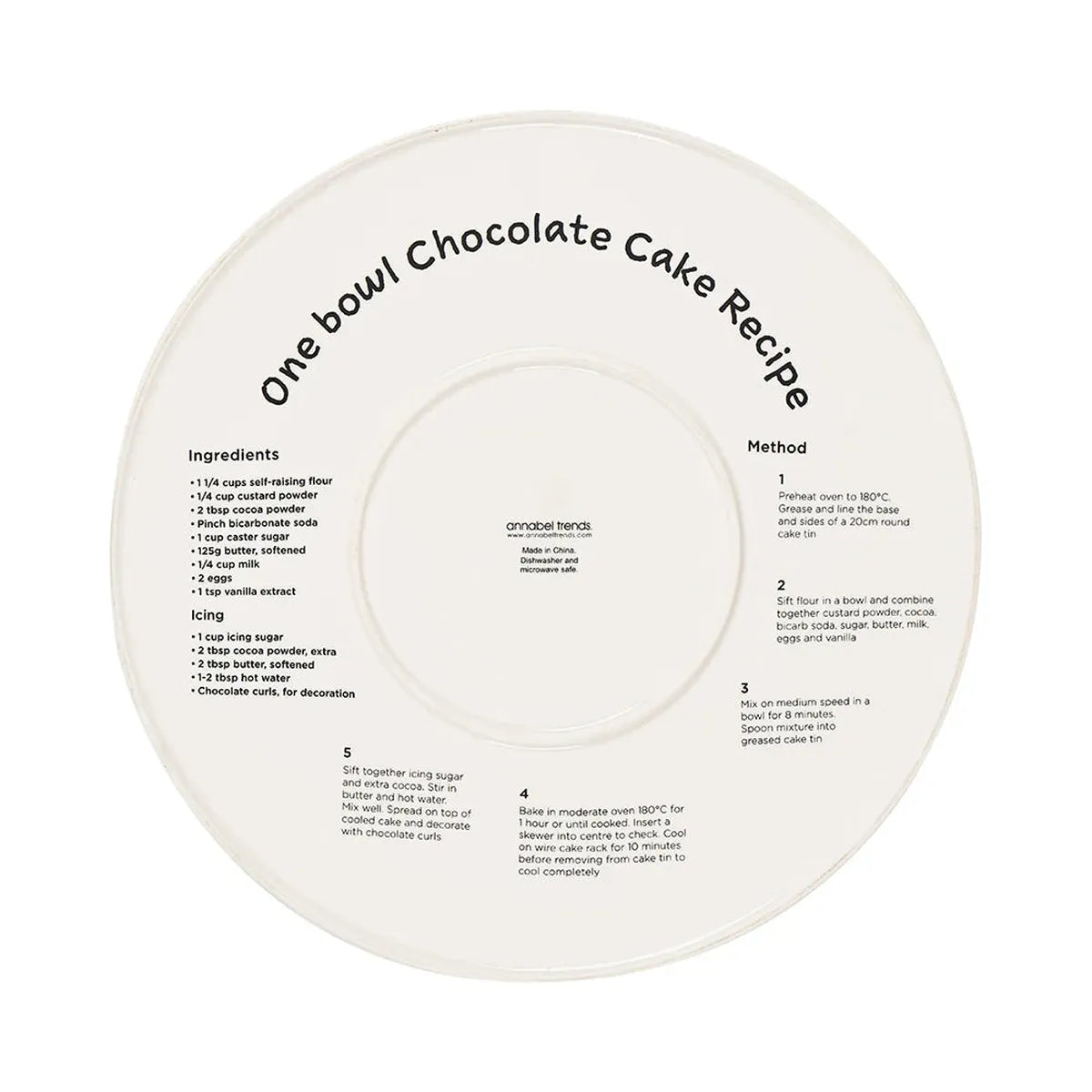 Annabel Trends Happy Cake Day Serving Plate 30cm