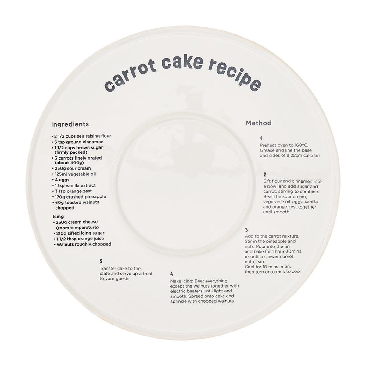 Annabel Trends Serving Plate - Life is Short, Eat The Cake | Minimax - carrot cake recipe